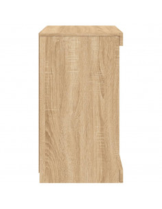 Credenza con Luci LED Rovere Sonoma 41x37x67 cm 2