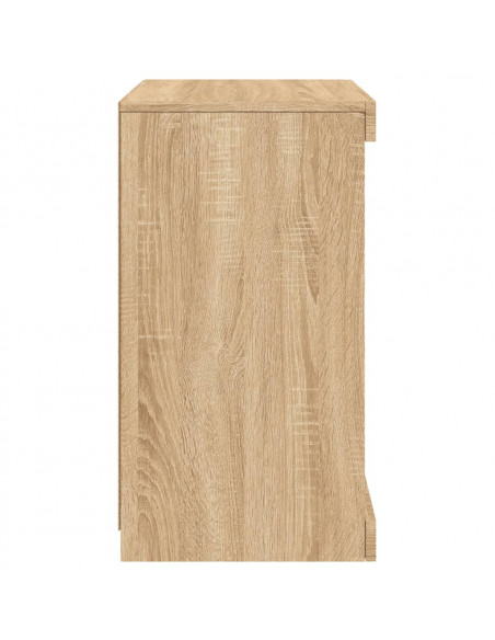 Credenza con Luci LED Rovere Sonoma 41x37x67 cm
