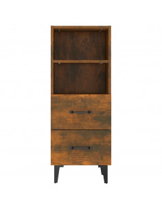 Credenza Rovere Fumo 34,5x34x90 cm in Legno Multistrato