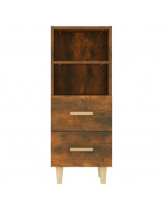 Credenza Rovere Fumo 34,5x34x90 cm in Legno Multistrato