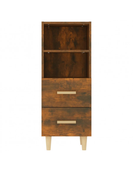 Credenza Rovere Fumo 34,5x34x90 cm in Legno Multistrato