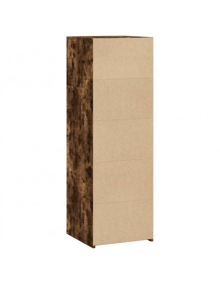 Credenza Rovere Fumo 40x41x124cm in Legno Multistrato