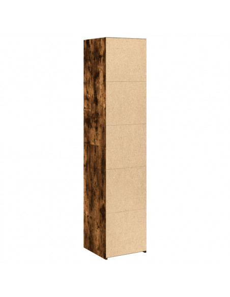 Credenza Rovere Fumo 40x41x185cm in Legno Multistrato