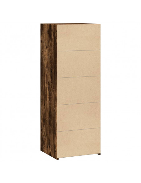 Credenza Rovere Fumo 45x41x124 cm in Legno Multistrato
