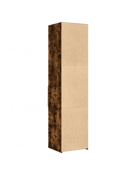 Credenza Rovere Fumo 45x42,5x185 cm in Legno Multistrato