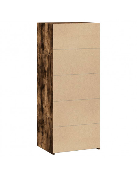 Credenza Rovere Fumo 50x41x124 cm in Legno Multistrato