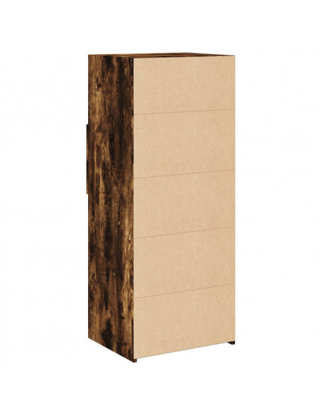 Credenza Rovere Fumo 50x42,5x124 cm in Legno Multistrato