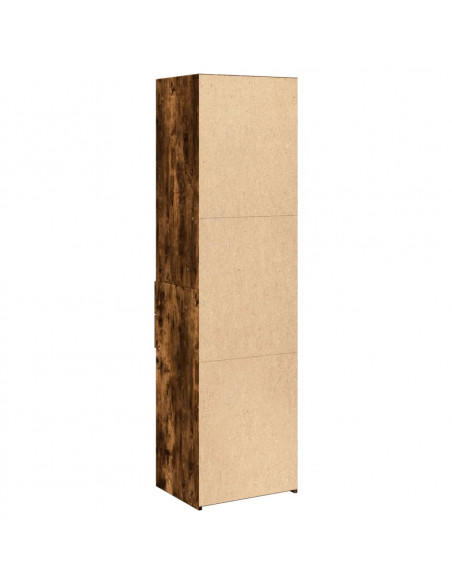 Credenza Rovere Fumo 50x42,5x185 cm in Legno Multistrato