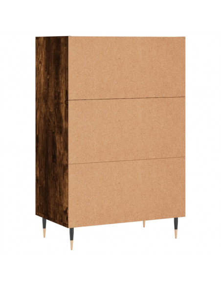 Credenza Rovere Fumo 57x35x90 cm in Legno Multistrato