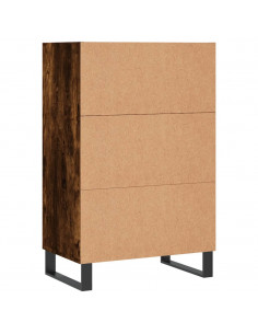 Credenza Rovere Fumo 57x35x90 cm in Legno Multistrato