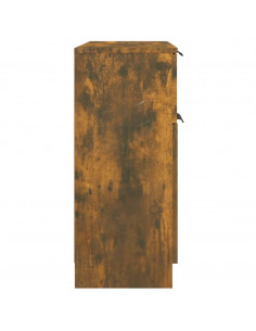 Credenza Rovere Fumo 60x30x70 cm in Legno Multistrato