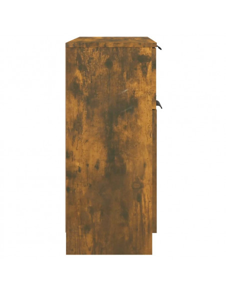 Credenza Rovere Fumo 60x30x70 cm in Legno Multistrato