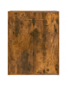 Credenza Rovere Fumo 60x30x75 cm in Legno Multistrato