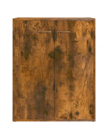 Credenza Rovere Fumo 60x30x75 cm in Legno Multistrato