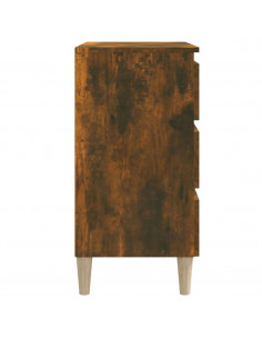 Credenza Rovere Fumo 60x35x69 cm in Legno Multistrato