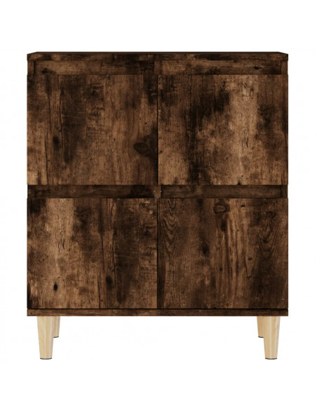 Credenza Rovere Fumo 60x35x70 cm in Legno Multistrato