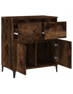 Credenza Rovere Fumo 60x35x70 cm in Legno Multistrato