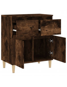 Credenza Rovere Fumo 60x35x70 cm in Legno Multistrato