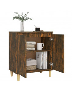 Credenza Rovere Fumo 60x35x70 cm in Legno Multistrato