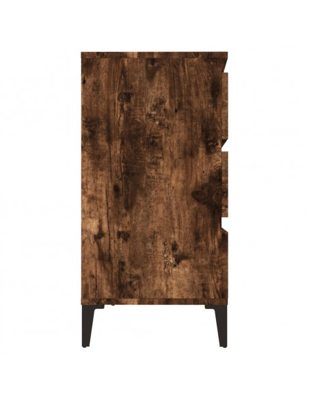 Credenza Rovere Fumo 60x35x70 cm in Legno Multistrato