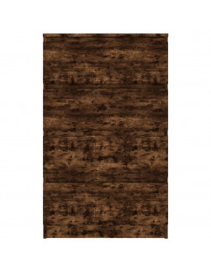 Credenza Rovere Fumo 60x35x98,5 cm in Legno Multistrato