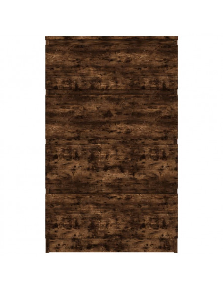 Credenza Rovere Fumo 60x35x98,5 cm in Legno Multistrato