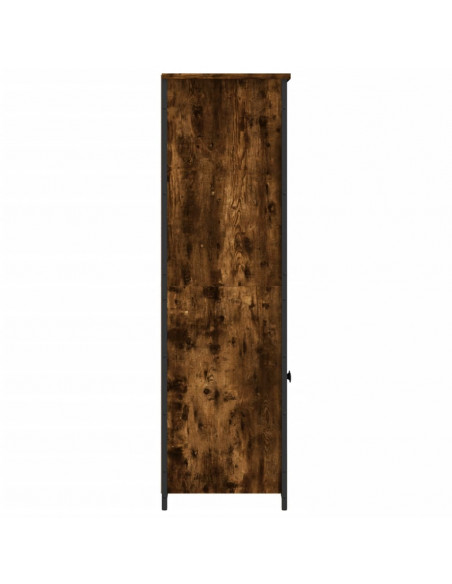 Credenza Rovere Fumo 62x36x121,5 cm in Legno Multistrato