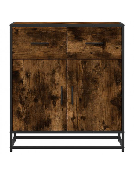 Credenza Rovere Fumo 68x35x76 cm in Truciolato