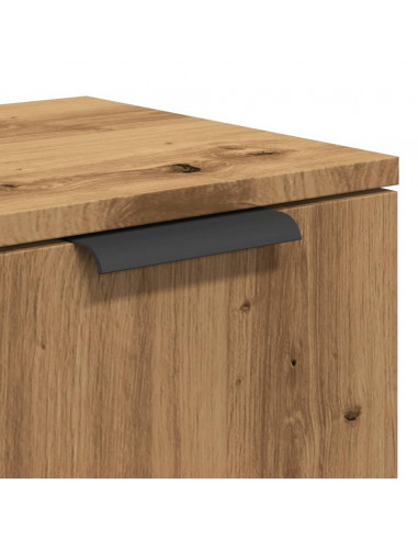 Credenza Rovere Artigianale 90,5x30x70 cm in Legno Multistrato