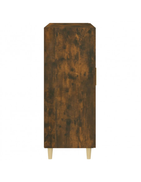 Credenza Rovere Fumo 69,5x34x90 cm in Legno Multistrato