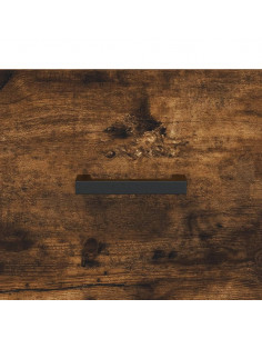 Credenza Rovere Fumo 69,5x34x90 cm in Legno Multistrato