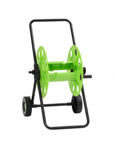 Carrello Avvolgitubo Verde Tubo Flessibile 60 m 1/2" in Acciaio
