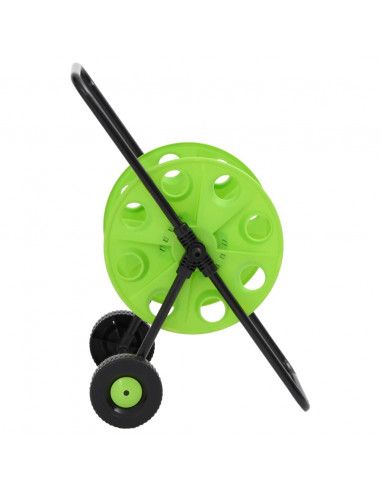 Carrello Avvolgitubo Verde Tubo Flessibile 60 m 1/2" in Acciaio