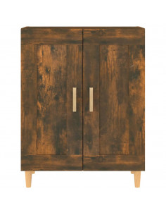 Credenza Rovere Fumo 69,5x34x90 cm in Legno Multistrato