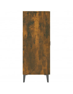 Credenza Rovere Fumo 69,5x34x90 cm in Legno Multistrato