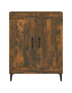 Credenza Rovere Fumo 69,5x34x90 cm in Legno Multistrato