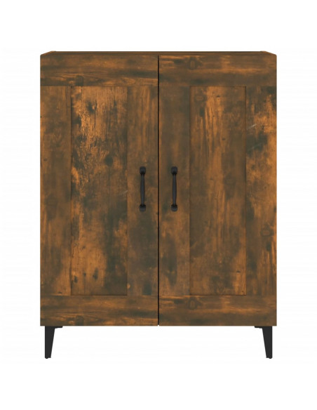 Credenza Rovere Fumo 69,5x34x90 cm in Legno Multistrato