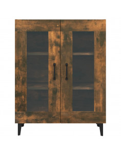 Credenza Rovere Fumo 69,5x34x90 cm in Legno Multistrato