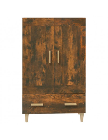 Credenza Rovere Fumo 70x31x115 cm in Legno Multistrato