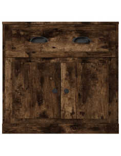 Credenza Rovere Fumo 70x35,5x67,5 cm in Legno Multistrato