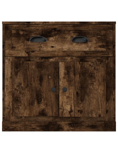 Credenza Rovere Fumo 70x35,5x67,5 cm in Legno Multistrato