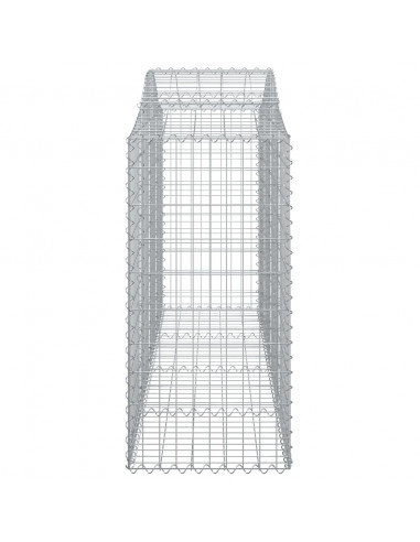 Cesti Gabbioni ad Arco 7 pz 200x50x120/140 cm Ferro Zincato