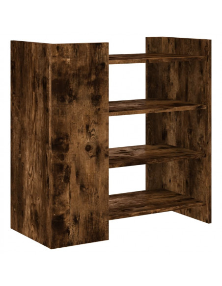 Credenza Rovere Fumo 73,5x35x75 cm in Legno Multistrato