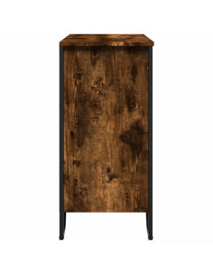 Credenza Rovere Fumo 78x35,5x74,5 cm in Legno Multistrato