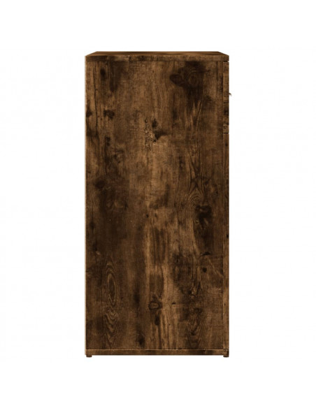 Credenza Rovere Fumo 79x38x80 cm in Legno Multistrato