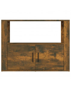 Credenza Rovere Fumo 80x30x60 cm in Legno Multistrato