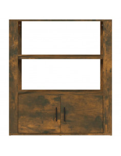 Credenza Rovere Fumo 80x30x90 cm in Legno Multistrato