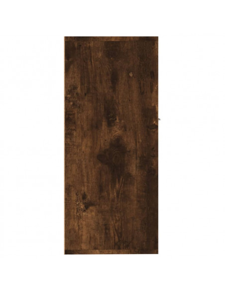 Credenza Rovere Fumo 88x30x70 cm in Legno Ingegnerizzato