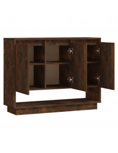 Credenza Rovere Fumo 97x31x75 cm in Truciolato