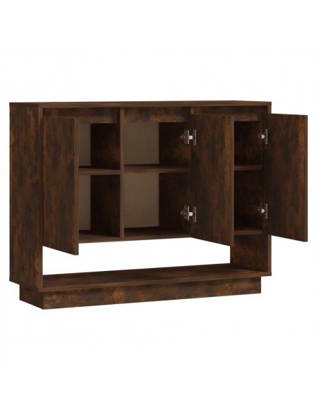 Credenza Rovere Fumo 97x31x75 cm in Truciolato